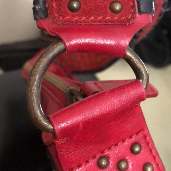 BCBG *COLLECTORS*handbag in RED with Black trim. - Picture 6 of 15